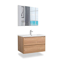 GOOM Set di mobili da bagno, lavabo con mobile base e specchio da bagno opzionale. Lavabo con mobile di base nelle dimensioni: 600, 900, 1200mm.