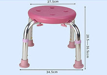 XD Sgabello da Bagno Sgabello da Bagno Bagno Panca di Lavaggio Sgabello Basso Sgabello da Doccia Sgabello Sedia da Bagno per Donna Incinta e per Anziani Sedia da Doccia Rosa Regolabile