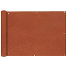 GOTOTOP Schermo per Balcone in Tessuto Oxford,75x600 cm,Impermeabile, Protezione UV,Terracotta