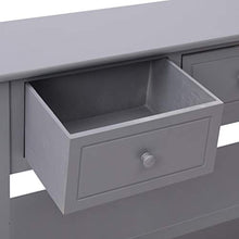 FAMIROSA Credenza Grigia 115x30x76 cm in Legno