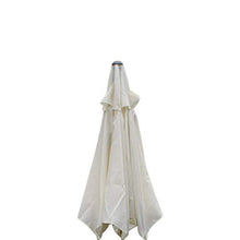 ZIK Ombrellone da Giardino per Esterno Palo Centrale in Metallo, Top in Poliestere, Reclinabile - Ø 230 cm Bianco