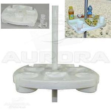 Tavolino In Plastica Per Ombrellone 30cm con vari adattatori