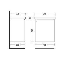 Planetmöbel - Set di mobili da bagno, 50 cm (cemento)
