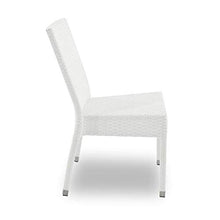 giordano shop Set Tavolo e 4 Sedie da Giardino in Alluminio e Hularo Bianco