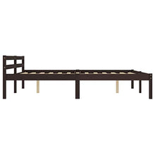 SKM Giroletto con 2 Cassetti Marrone Scuro Legno di Pino 180x200 cm (33.43kg)
