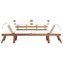 vidaXL Robusto Lettino Sdraio/Panca da Giardino in Legno Massello di Acacia 190x66x75 cm
