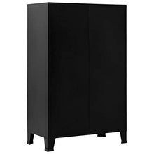 Festnight Armadio per Ufficio, Armadio Classificatore con 6 Ante Nero 75x40x120 cm Acciaio
