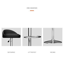 SANSHUI Bar Sgabelli Pelle Altezza Regolabile Sgabello con Back for Home Kitchen Spa Medical Salone Bar Stool 0916 (Color : C, Size : Bar Stools Set of 1)