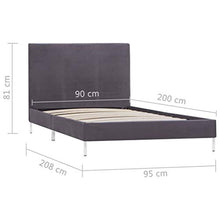 SKM Giroletto Grigio Scuro in Tessuto 90x200 cm (20kg)