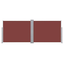 Tenda da sole laterale allungabile, marrone, 170 x 1000 cm