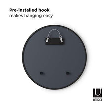Umbra Hub Specchio da parete rotondo decorativo, 61 cm , Nero