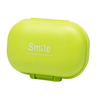 Bestomz - Portapillole con 4 scomparti per vitamine e medicinali, colore: Verde