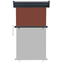 vidaXL - Tenda da sole laterale per balcone, 100 × 250 cm, colore: Marrone