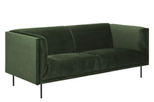 Amazon Brand - Movian Ola - Divano a 3 posti, 88 x 200 x 79 cm (Lu x La x A), Verde scuro - Arredi Casa