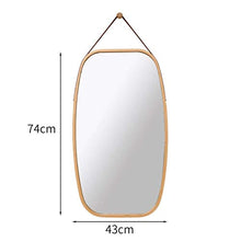 LULUTING Specchio Trucco Nordic Hanging Stile Parete Specchio Quadrato Bathroom Specchio Specchio da Toilette