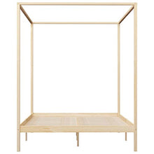 SKM Giroletto con Baldacchino 4 Cassetti in Legno di Pino 160x200cm