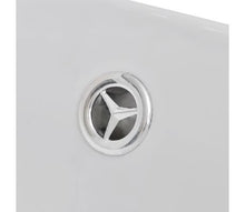 Lavabo in ceramica, bianco, 590 x 385 x 190 mm