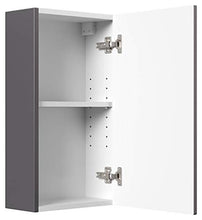 Set di mobili da bagno Firenze 100 (5 parti/B) antracite satinato e specchio LED