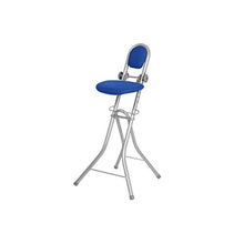 Ribelli Sgabello per Stirare Seduta Sedia da Stiro Regolabile in Altezza Blu