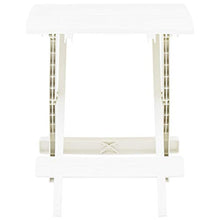 SKM Tavolo da Giardino Pieghevole Bianco 45x43x50 cm in Plastica