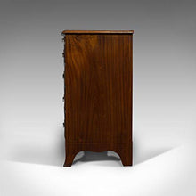 Cassettiera Antica Fiocco Antichi, Inglese, Mogano, Armadietto Bachelor, 1890