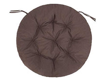 Cuscino per altalena da appendere, tipo Storchennest, cuscino per altalena, cuscino per altalena, per il tempo libero, marrone, 92 x 92 cm