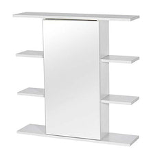 BXSZVOK Mobile Bagno 60x60Cm, Mobile Porta Cosmetici a 3 Strati con Specchio