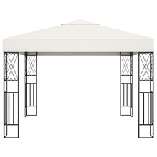 vidaXL Gazebo 3x3 m Crema in Tessuto