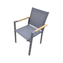 Poltrona Impilabile Giannutri in Alluminio - Grigio