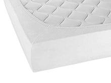 Biberna 0012344 Lenzuolo Frottee-Stretch (Altezza Materasso max. 22 cm) 1X 90X190 cm > 100X200 cm, Bianca