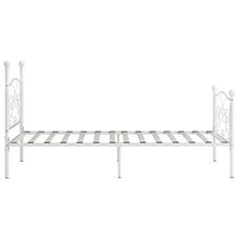 SKM Giroletto con Doghe Bianco in Metallo 100x200 cm