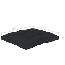 Cuscino spalliera per divani, Cuscini per Divani su Pallet, 4 pz, Antracite in Tessuto, Antracite e Verde