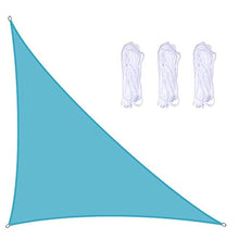 QI-CHE-YI Parasole, Tela Impermeabile per Balcone Giardino Terrazza,Light Blue,3×3×4.3 m