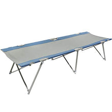 Homecall Letto pieghevole da campeggio colore grigio/blu