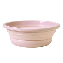 Portable Lavabo Bagno Pieghevole Lavabo Tondo per la Lavanderia Camping Viaggio, Rosa M