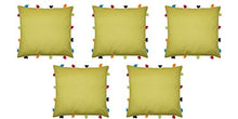 Palm Cushion Cover with Colorful Tassels (5 PCS 14 x 14â)