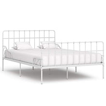 SKM Giroletto con Doghe Bianco in Metallo 160x200 cm (25.7kg)