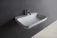 Lavabo sospeso 60 x 40 cm, bianco opaco Rockstone