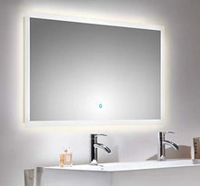 Set di mobili da bagno Firenze 100 (3 parti/A) incl. specchio a LED antracite