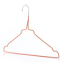HANGERWORLD 100 Grucce Appendiabiti 40cm in Metallo Colorato Arancione Salvaspazio per Casa e Lavanderia