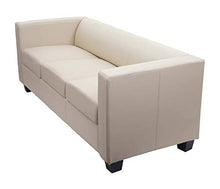 Serie Lille M65 Divano Sofa 3 posti 75x191x70cm Pelle Avorio