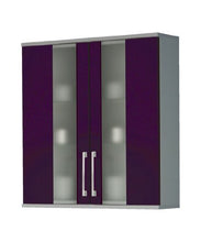 Ambientehome Java Exclusiv 54125 Schari armadietto, 65 x 21 x 73.5 cm, in Alluminio/Mora Lucido