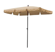 QUICK STAR - Ombrellone da Balcone, Rettangolare, Pieghevole, 2 x 1,25 m, Colore: Sabbia