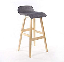 HLL Sedie, Sgabelli da bar moderni e minimalisti retrò Sgabelli alti, Sgabelli da ristorante Sgabello da caffè Seggiolone Mobili in legno massello,# 3,40 * 40 * 65 cm