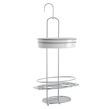 Metaltex serie Orbit - Mensola 3 piani per doccia con gancio - (403712)