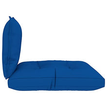 vidaXL Cuscini per Divano Pallet 2 pz Blu Reale in Tessuto