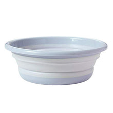 Portable Lavabo Bagno Pieghevole Lavabo Tondo per la Lavanderia Camping Viaggio, Verde S