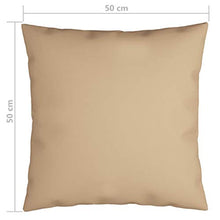 Buyounger Cuscini Decorativi 4 pz Beige 50x50 cm in Tessuto