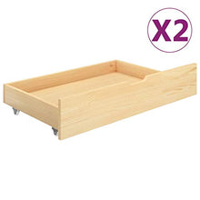 SKM Giroletto con Baldacchino 2 Cassetti in Legno di Pino 100x200cm