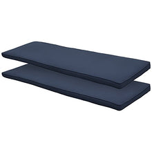 Beautissu Cuscini per dondoli e altalene da Giardino & Balcone Loft HS - Set da 2 unità 180x50 cm - Blu Scuro